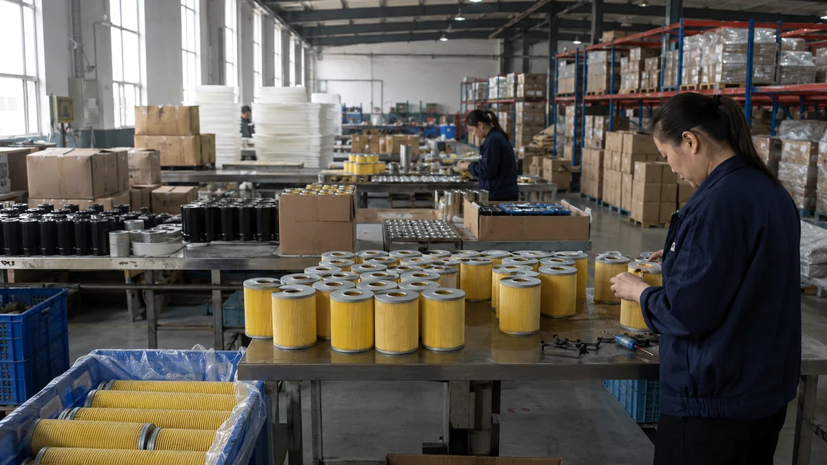 Automotive filter assembly and production process
